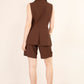 CLARA VEST - Brown