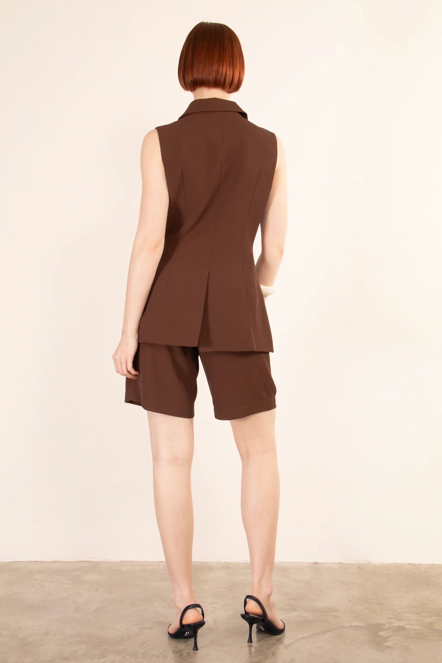 CLARA VEST - Brown