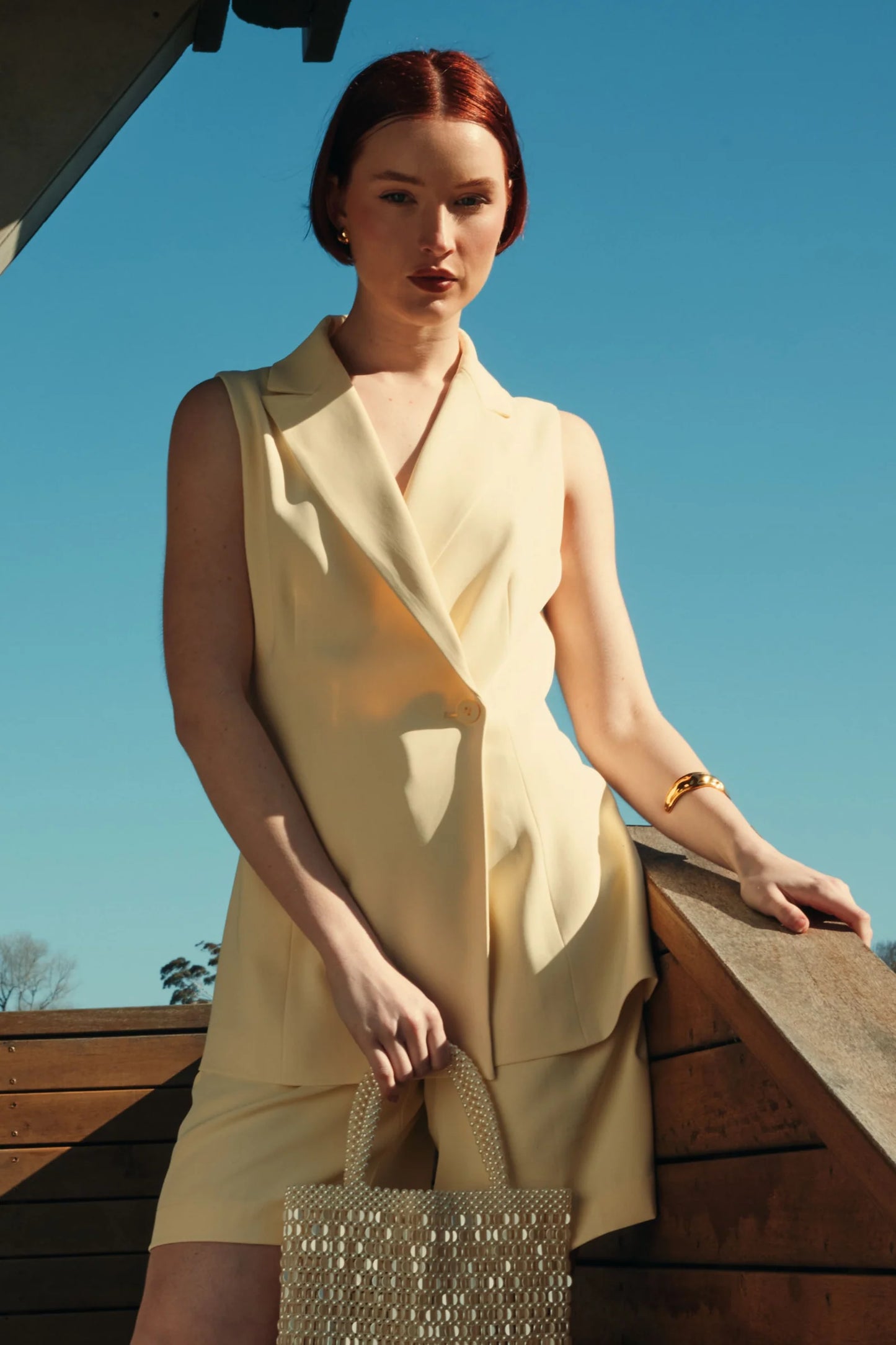 CLARA VEST - Yellow