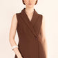 CLARA VEST - Brown