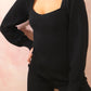 Raven Knit Sweater - Black