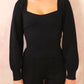 Raven Knit Sweater - Black