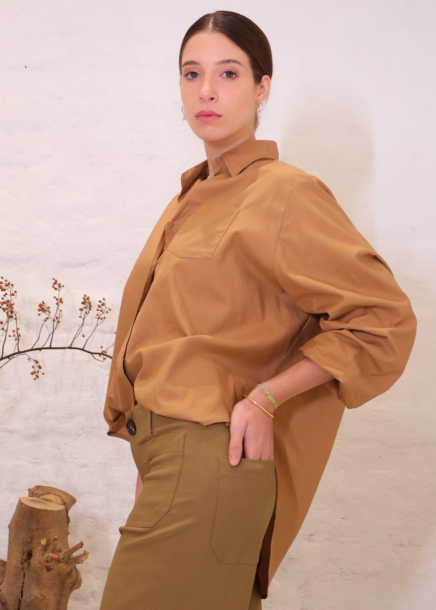 Mia Shirt - Light Brown