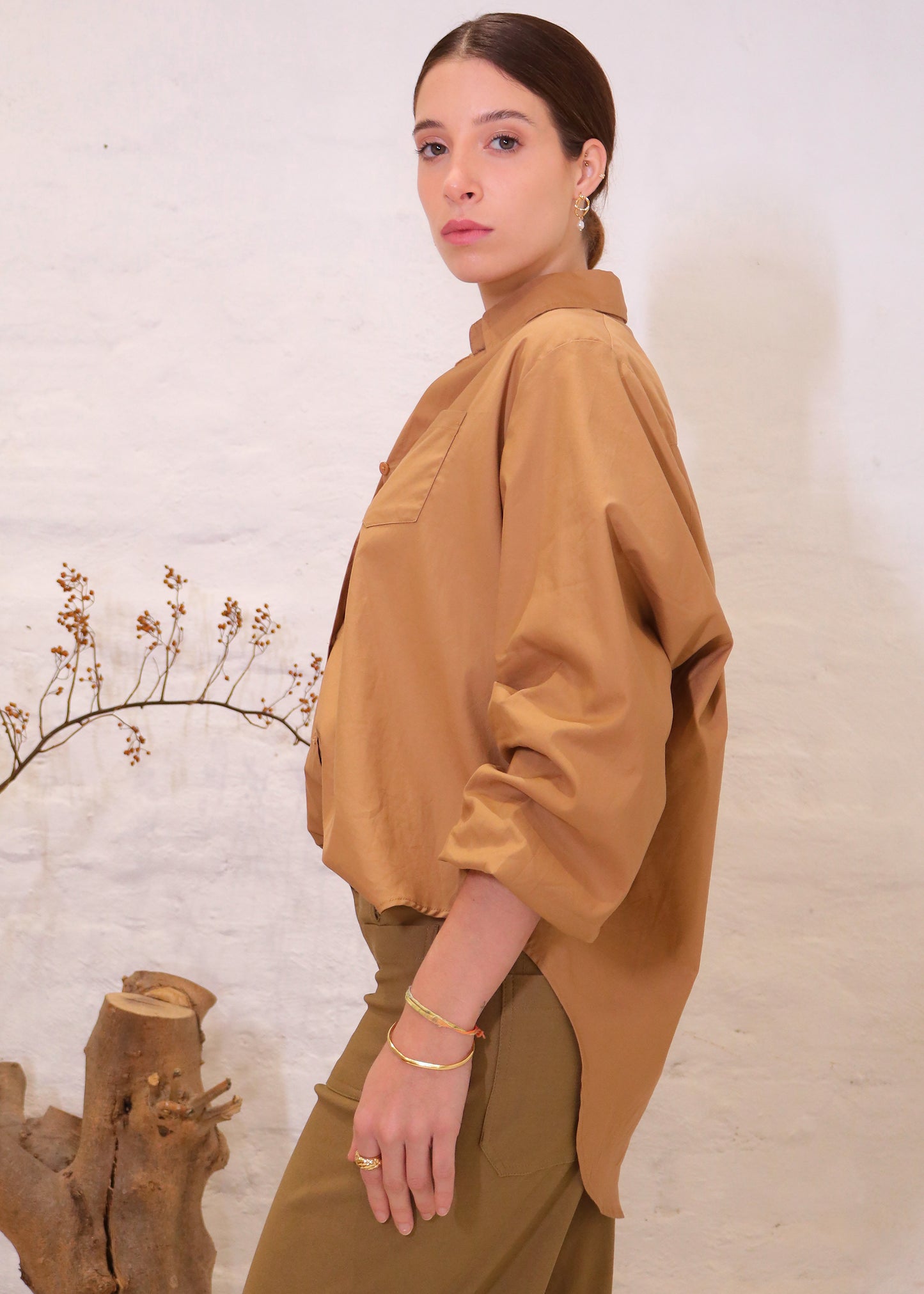 Mia Shirt - Light Brown