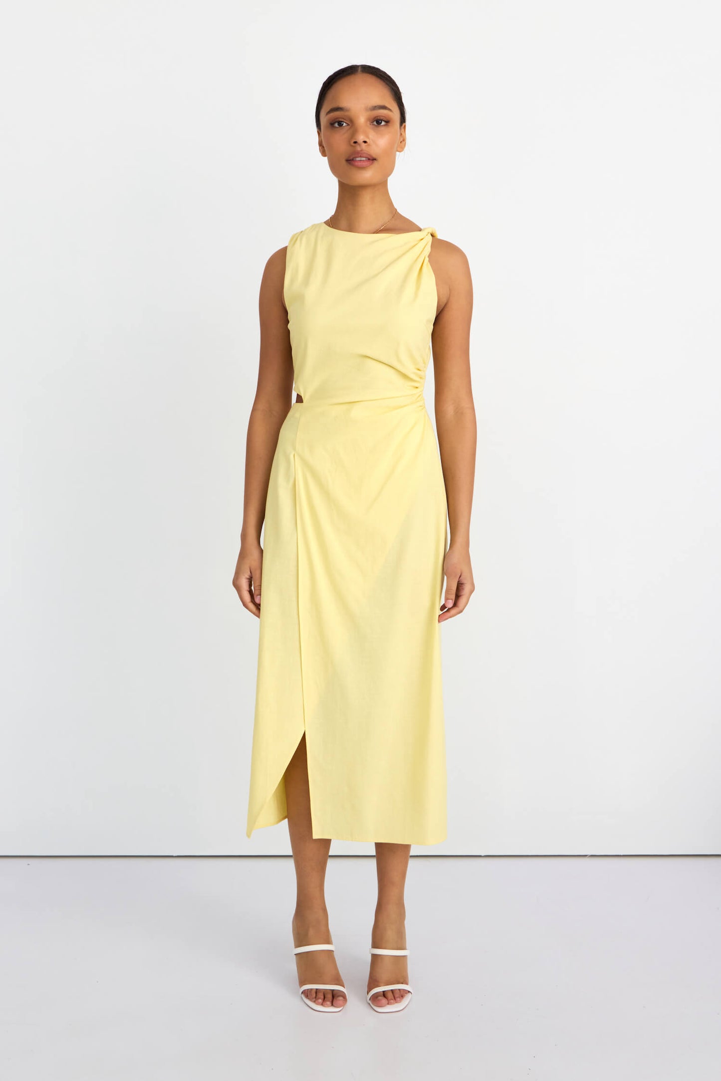 Lola High Neck Midi Dress