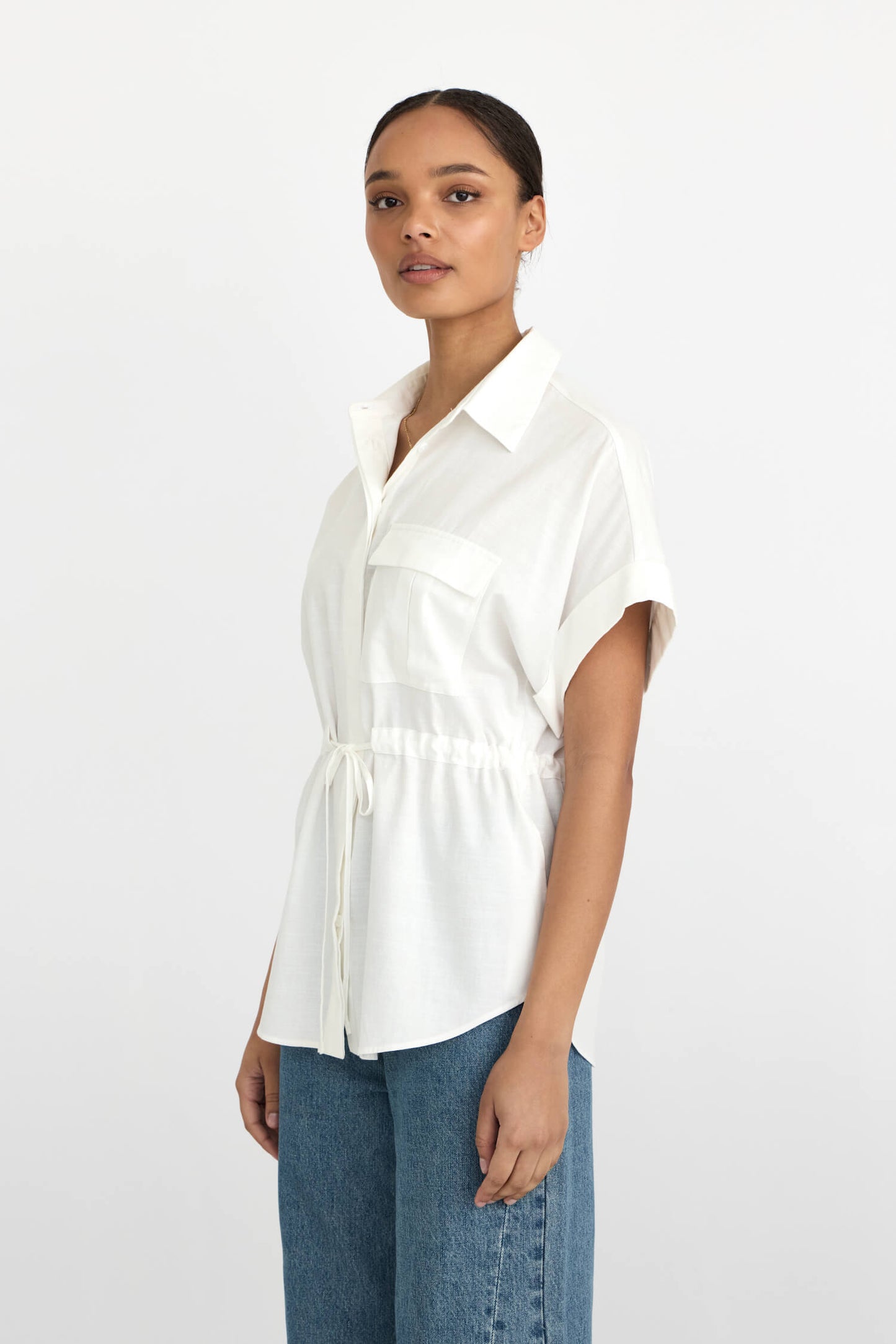 Willow Short Sleeve Shirt - White