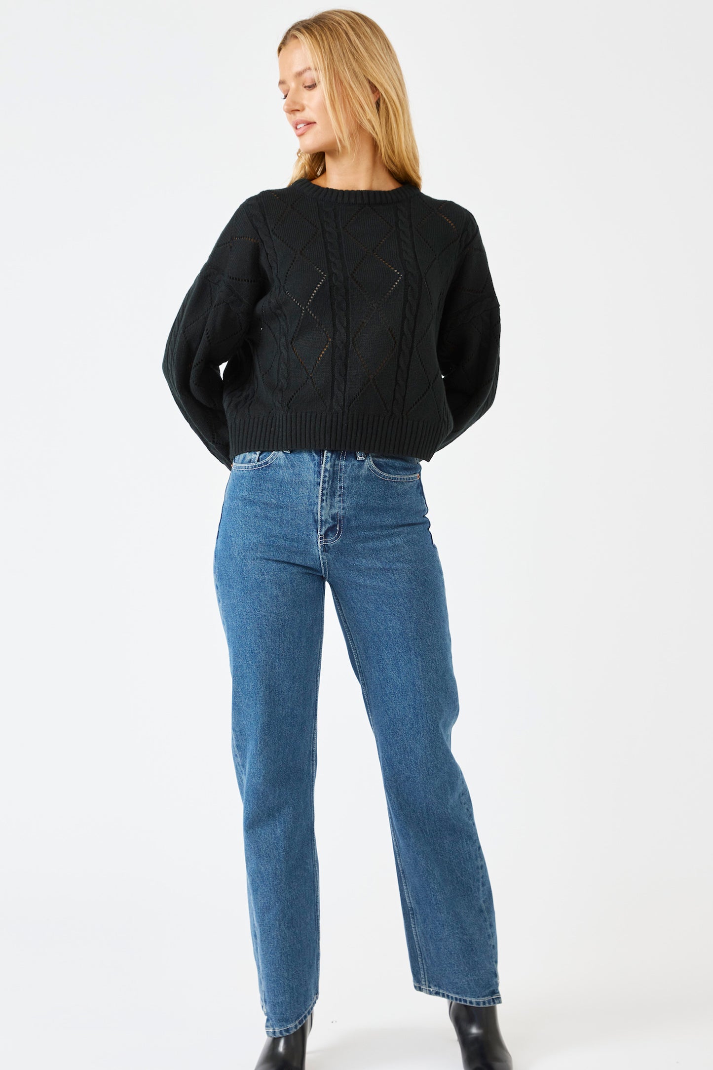 Berlin Black Knit Jumper