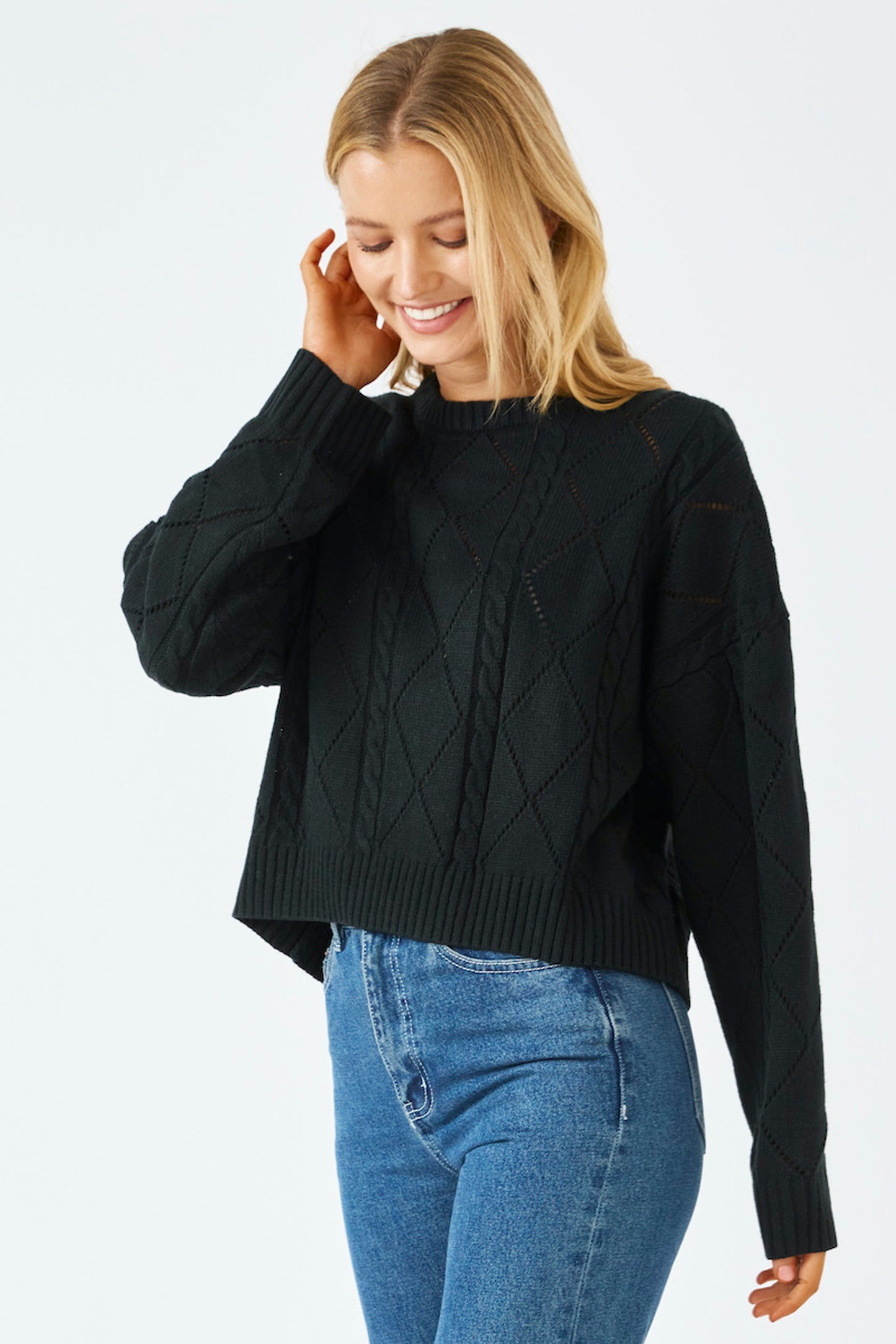 Berlin Black Knit Jumper