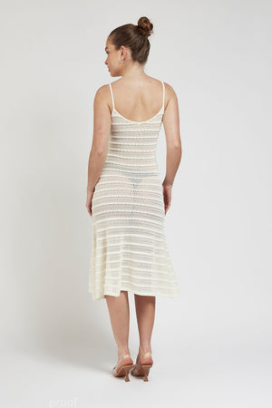 Hannah Crochet Midi Dress