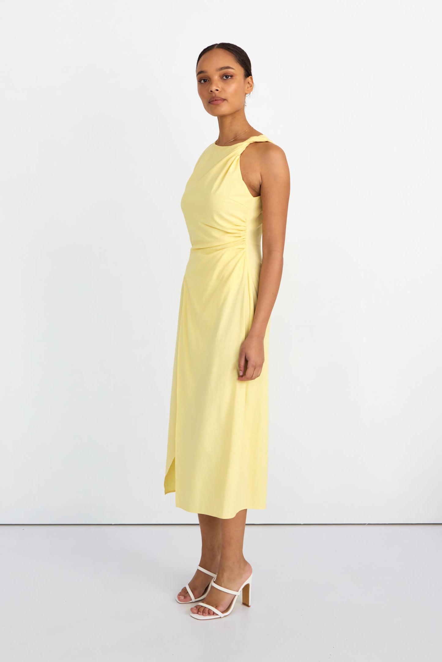 Lola High Neck Midi Dress