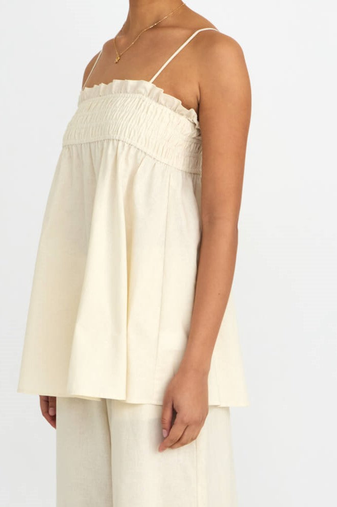 Ivory Cloud Camisole Set