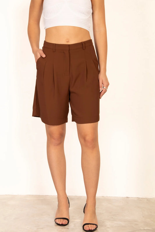 CLARA SHORTS - Brown