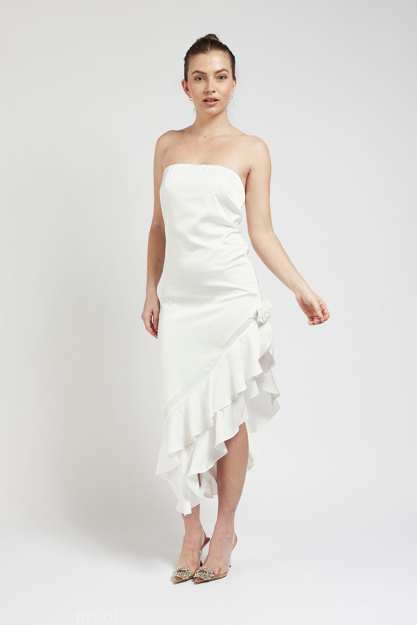 Arya Asymmetric Ruffle Dress