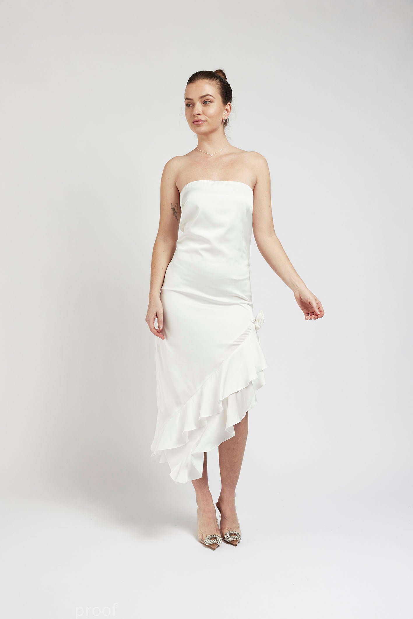 Arya Asymmetric Ruffle Dress