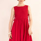 Carmen Smocked Dress - Red