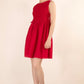 Carmen Smocked Dress - Red
