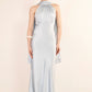Nova Halterneck Dress - Blue