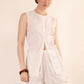 Relle Linen Top - White