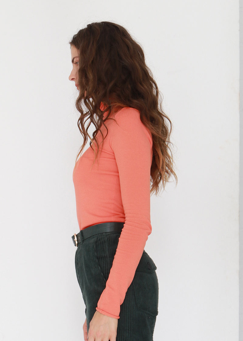 Skivvy in Orange - Long Sleeve Top