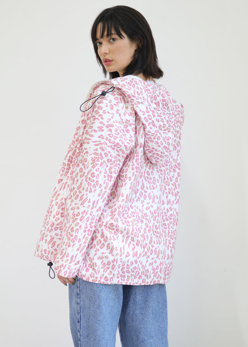  Womens Waterproof Jacket - Pink Leopard 