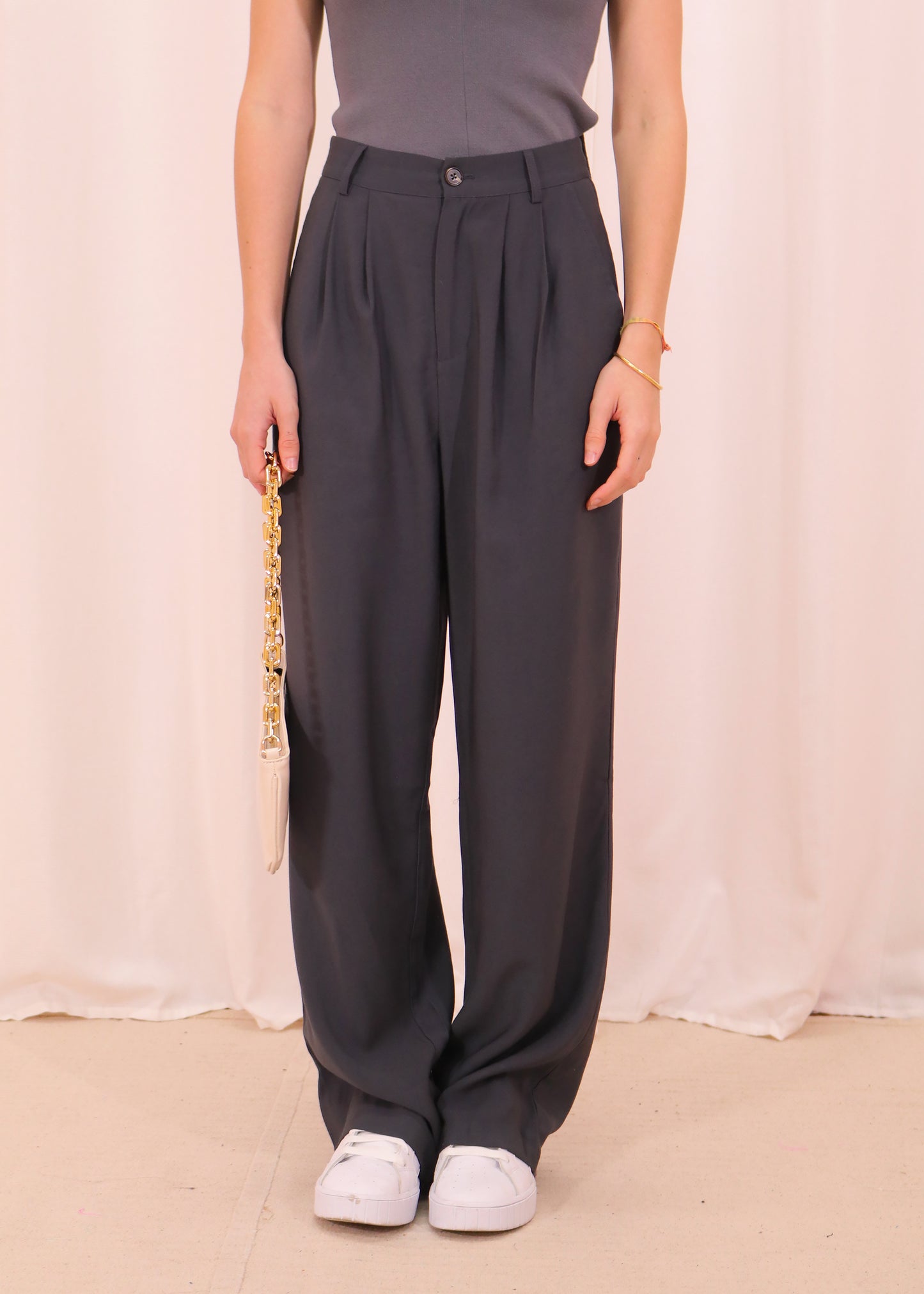 Relaxed Style Pant- Charcoal