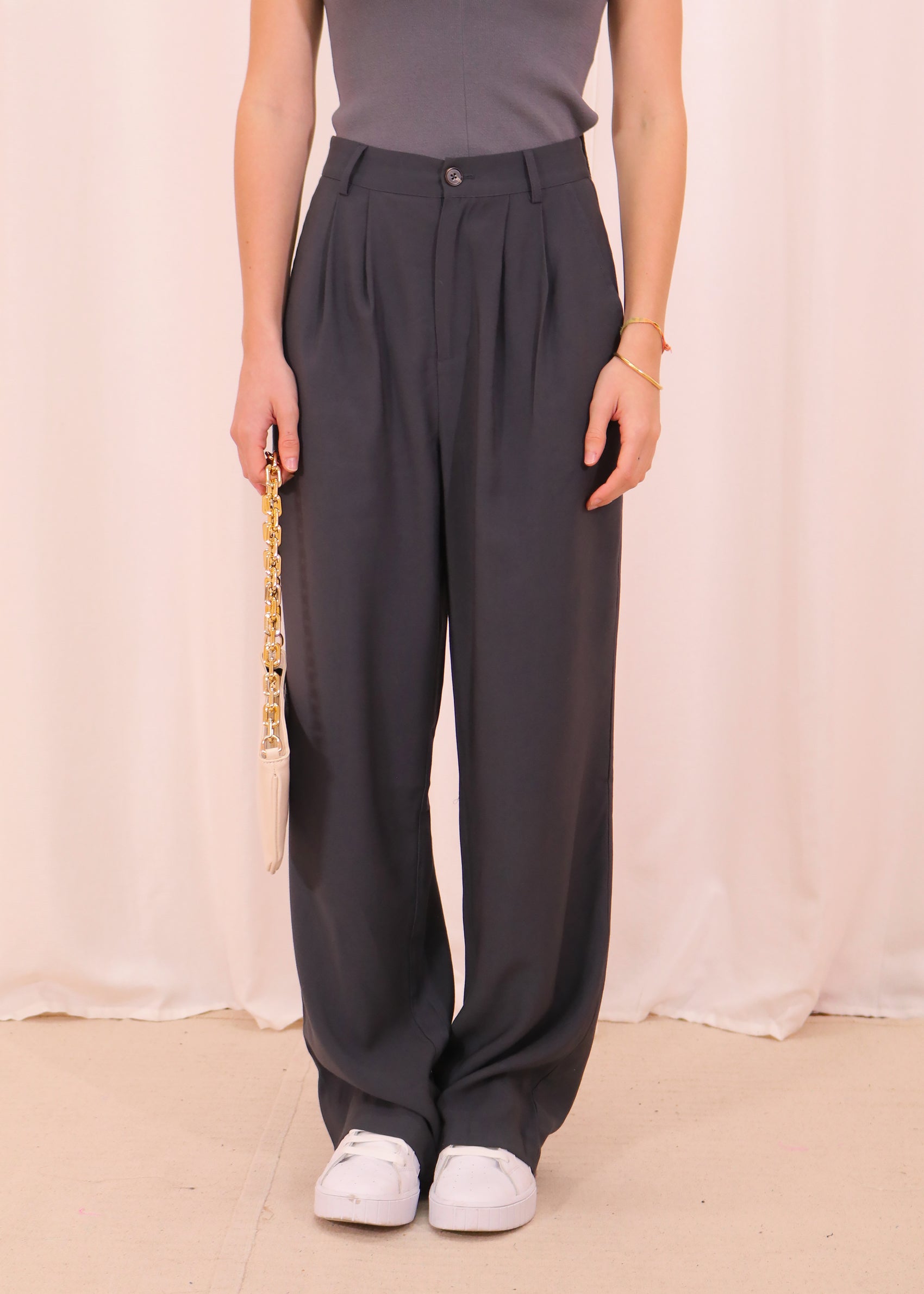 Relaxed Style Pant- Charcoal