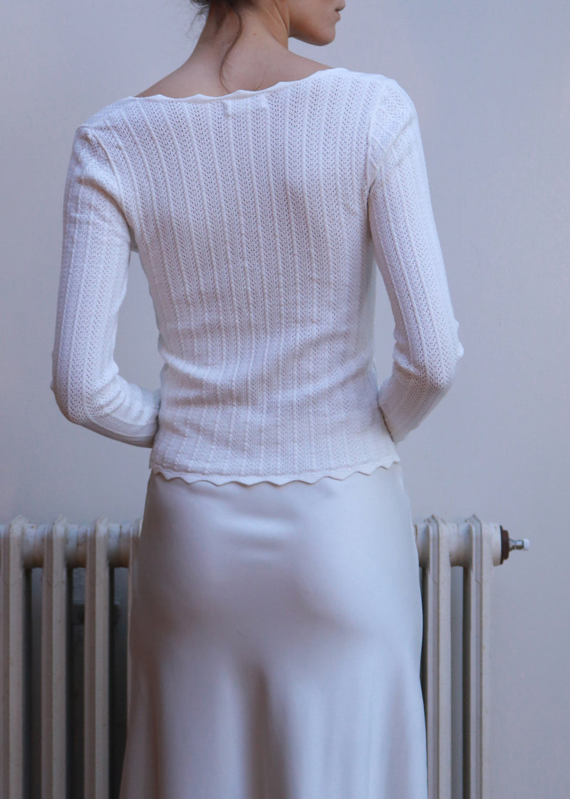 Andie Knit Top - White