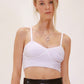 Jacque Knit Bra Top in White