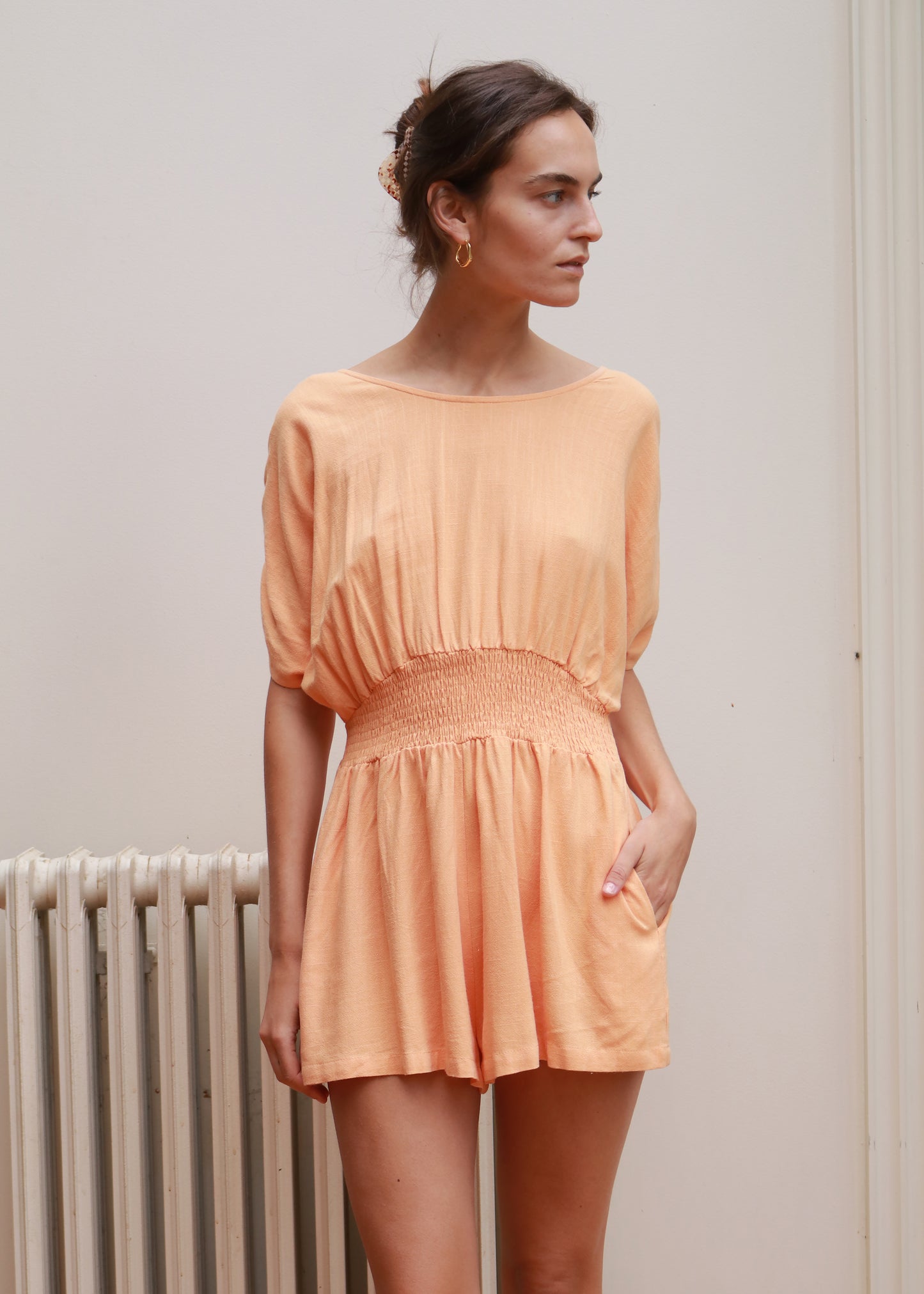 Pietro Romper - Peach