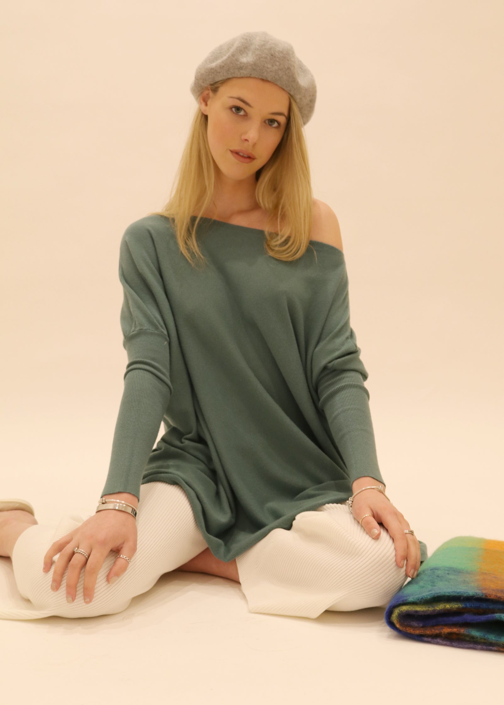 Amazing Knit Jumper -Aqua