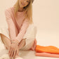 Oversized knit jumper Austral in Blush Pink