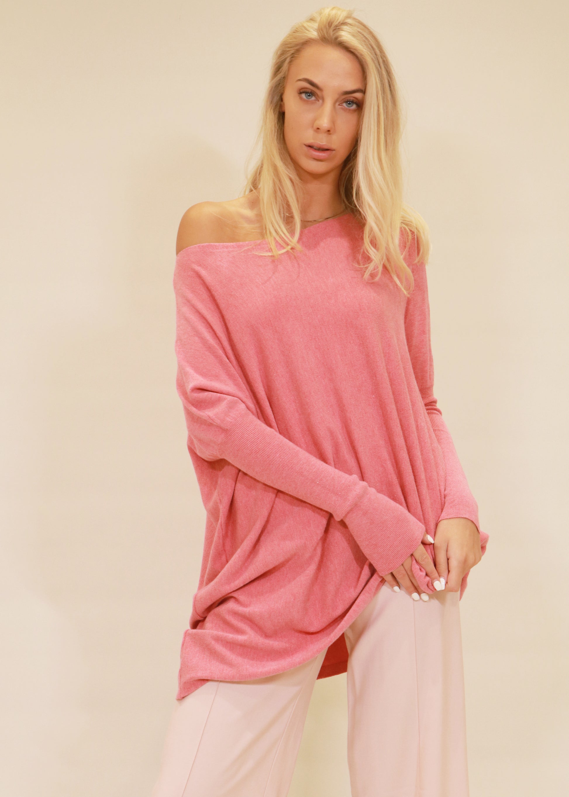 Amazing Women’s Soft Oversized Knit Jumper,Sweater - Blossom