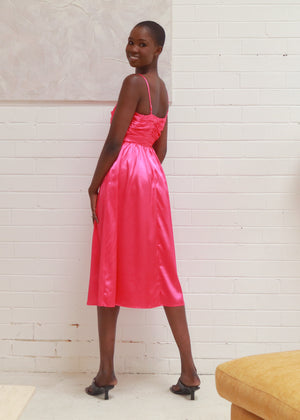 Gaston Dress - Hot Pink