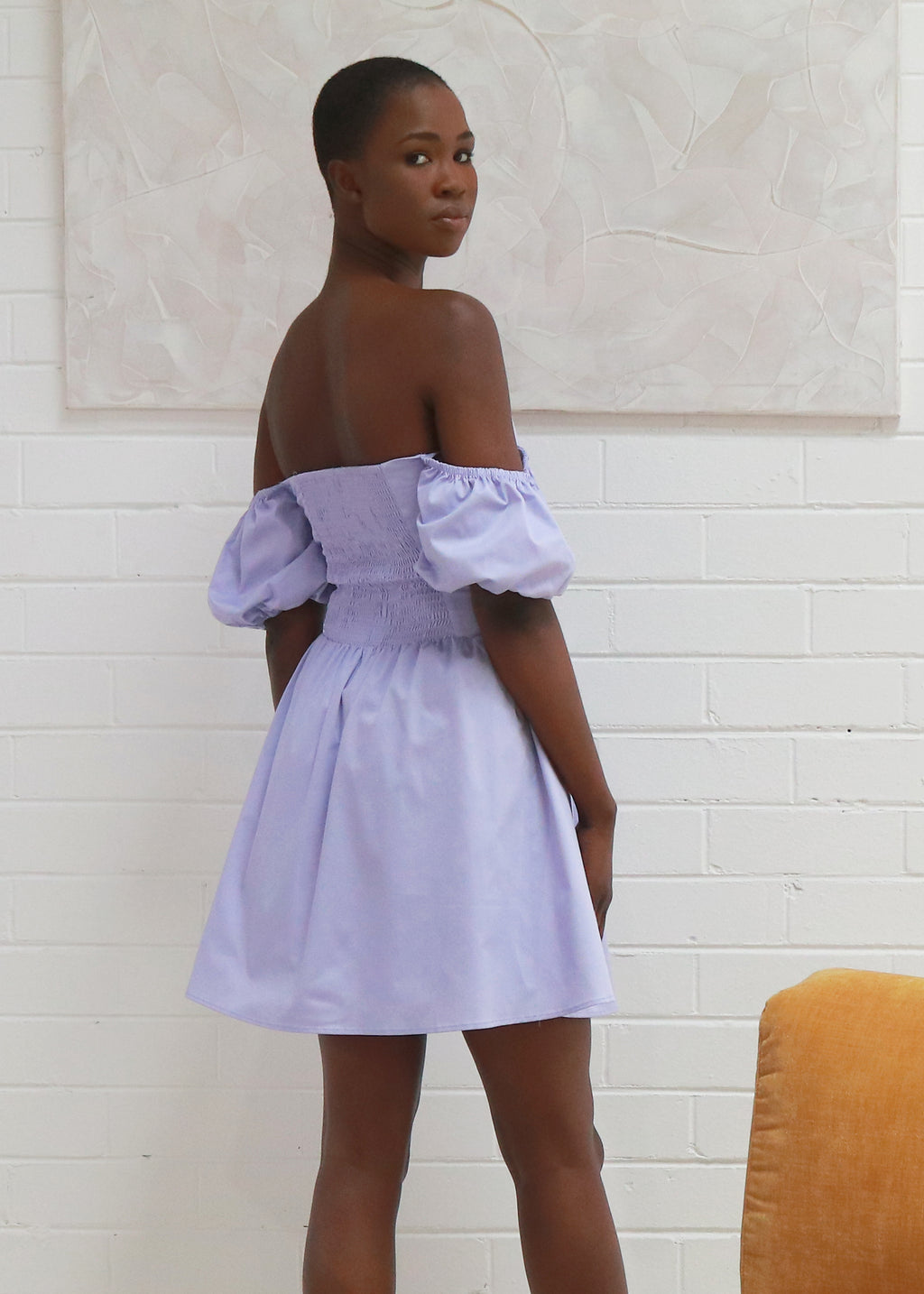 Aurora Croset Mini Dress Lilac