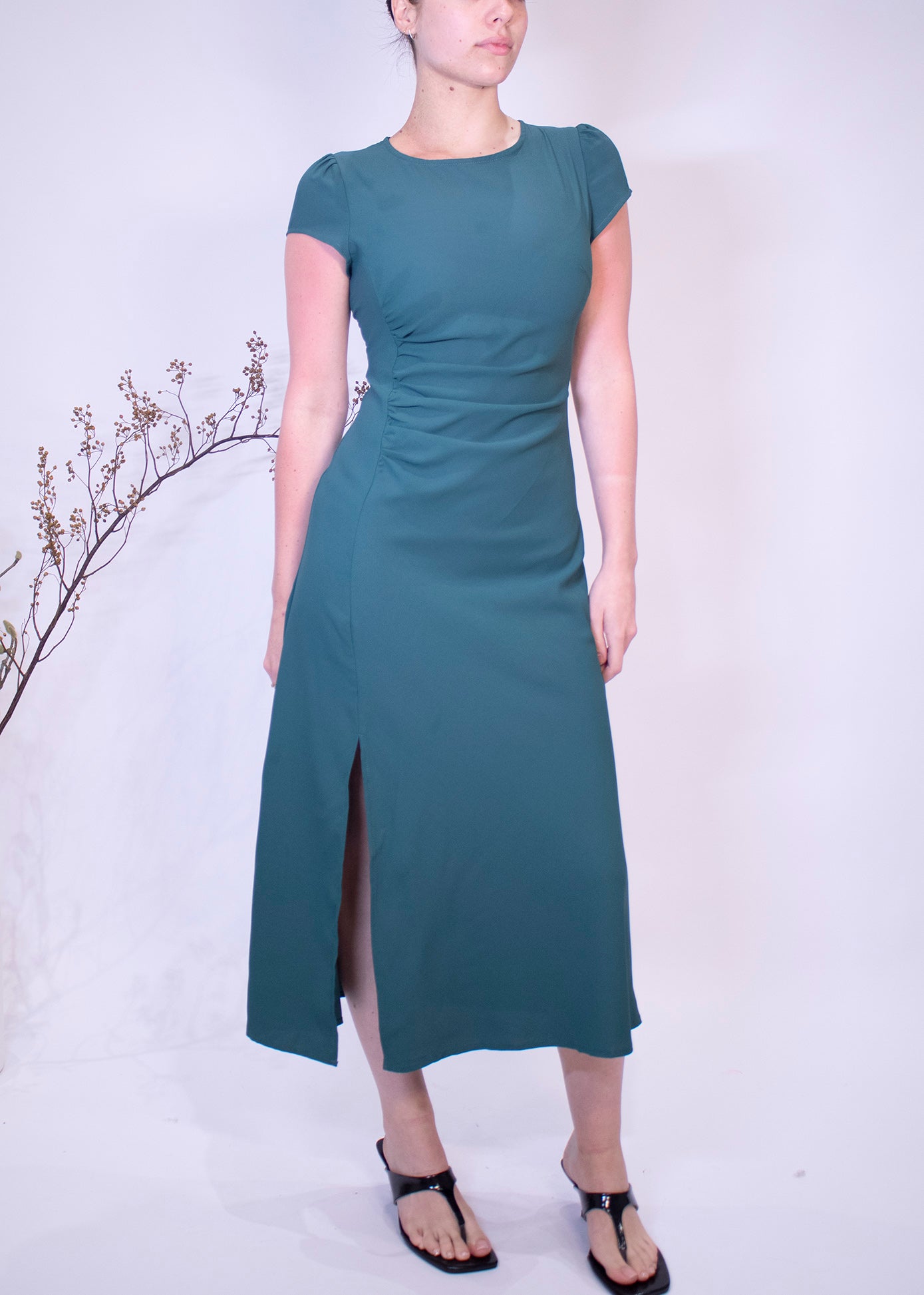 Tully Midi Dress Green