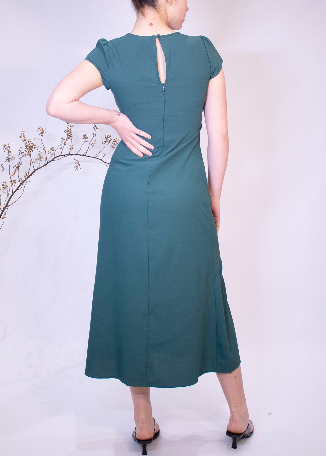 Tully Midi Dress Green