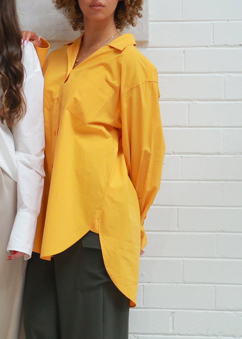 Tessa Oversized Shirt - Orange