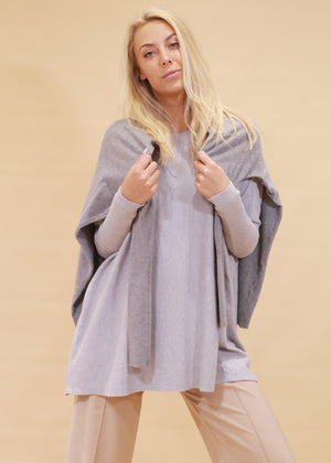 Amazing Women’s Soft Oversized Knit Jumper -  Grey