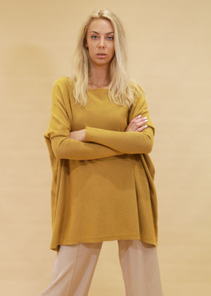 Amazing Women’s Soft Oversized Knit Jumper - Mustard 