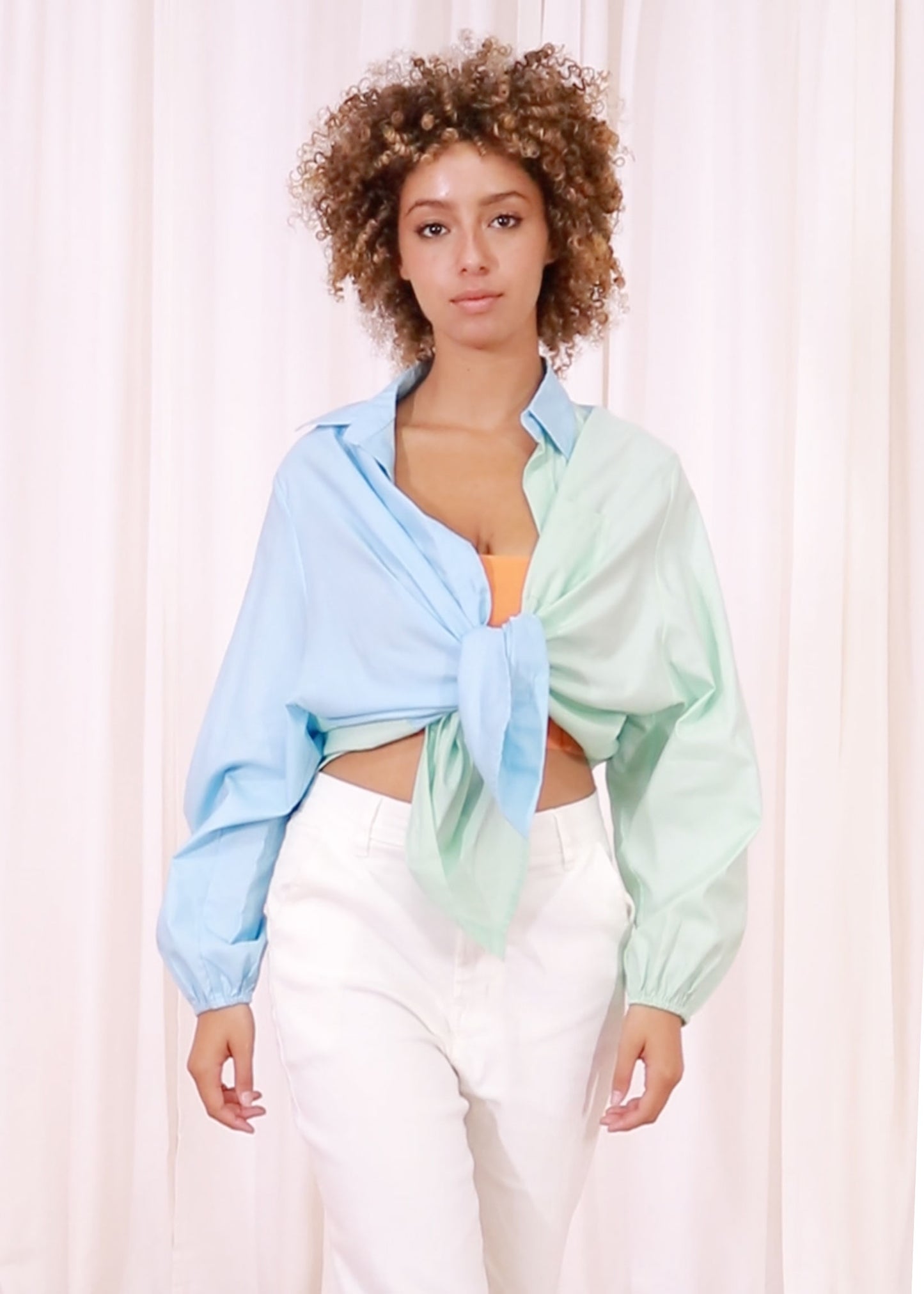 Mia Shirt - Bule / Mint